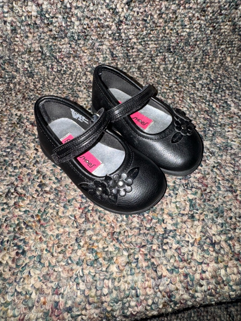 Black Mary Jane Toddler Shoes- Size 5